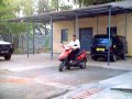 Gugan on the bike. (Click to enlarge.)